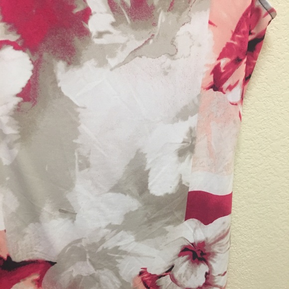 Calvin Klein Small Black Floral Sleeveless Blouse - Picture 7 of 7